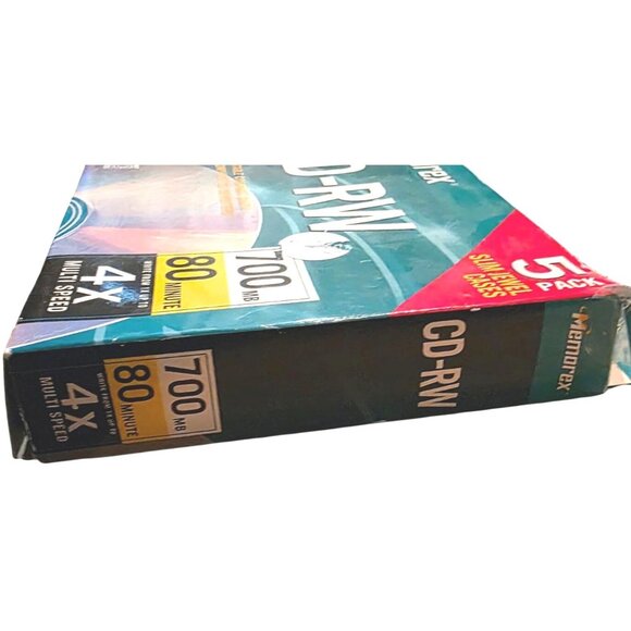 Memorex 5-Pack CD-RW 700MB/80 Min Discs & Maxell 50-Pack CD-R 700MB/80 Min NEW - Picture 5 of 11